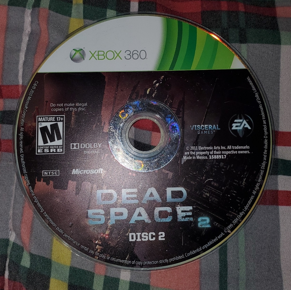 5 for $25 | Xbox 360 Dead Space 2 - ONLY Disc 2 EA Visceral Games - UNTESTED